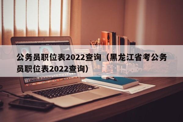 公务员职位表2022查询（黑龙江省考公务员职位表2022查询）